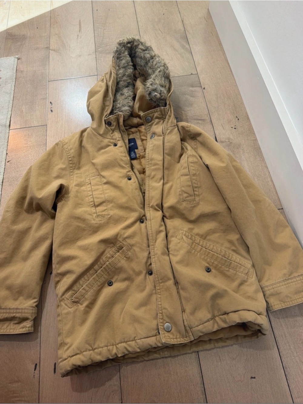 Gapkids Tan Hooded coat